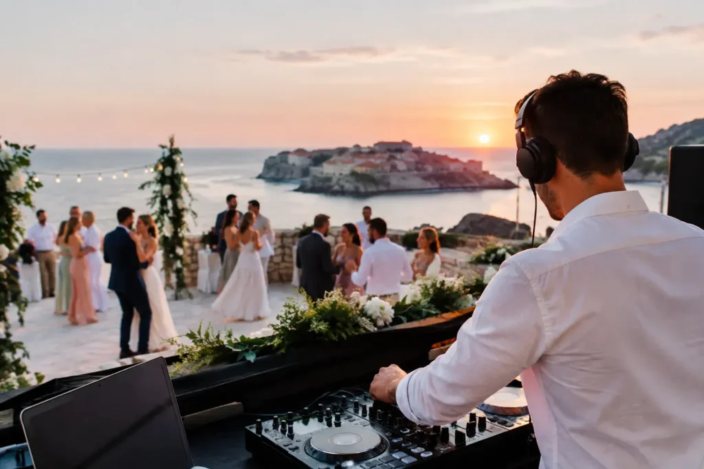 DJ entertainment for a destination wedding in Croatia