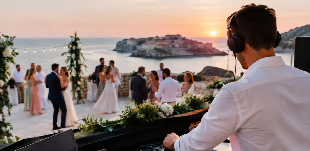 DJ entertainment for a destination wedding in Croatia